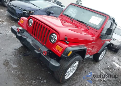 2000 Jeep Wrangler Se from USA, damaged, VIN 1J4FA29P2YP778588